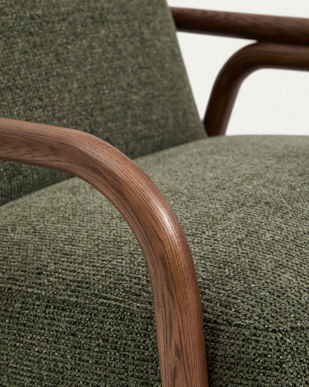 Sylo armchair in dark green
