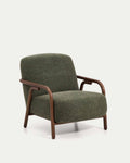 Sylo armchair in dark green