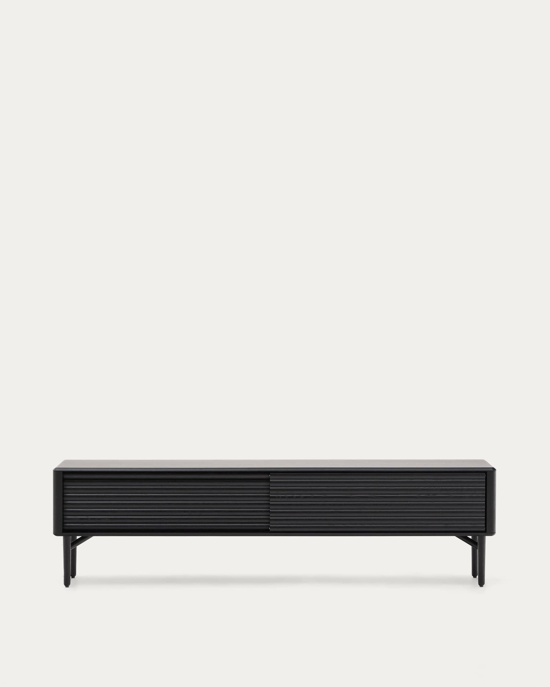 Lenon TV cabinet, 2 doors in solid wood