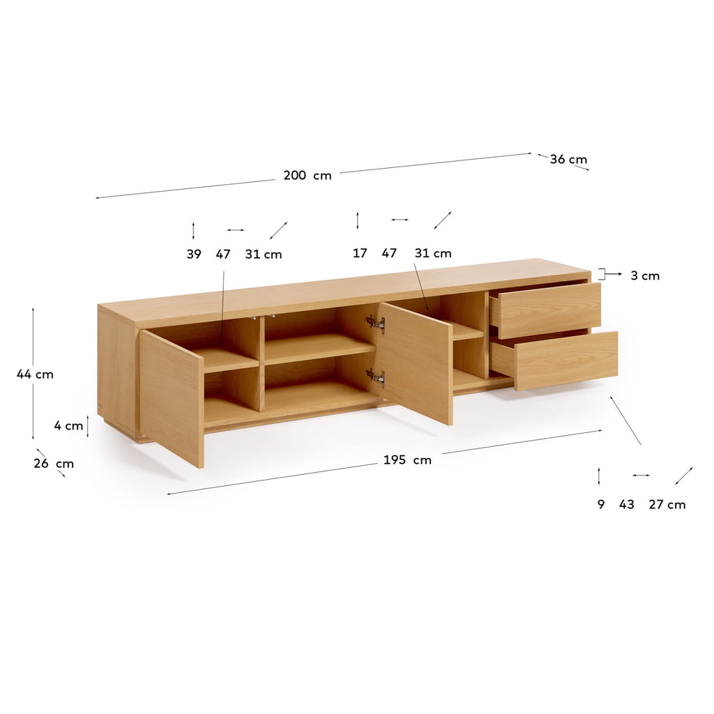 Abilen 2-Door TV Stand