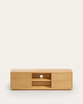 Abilen oak wood veneer single door TV stand