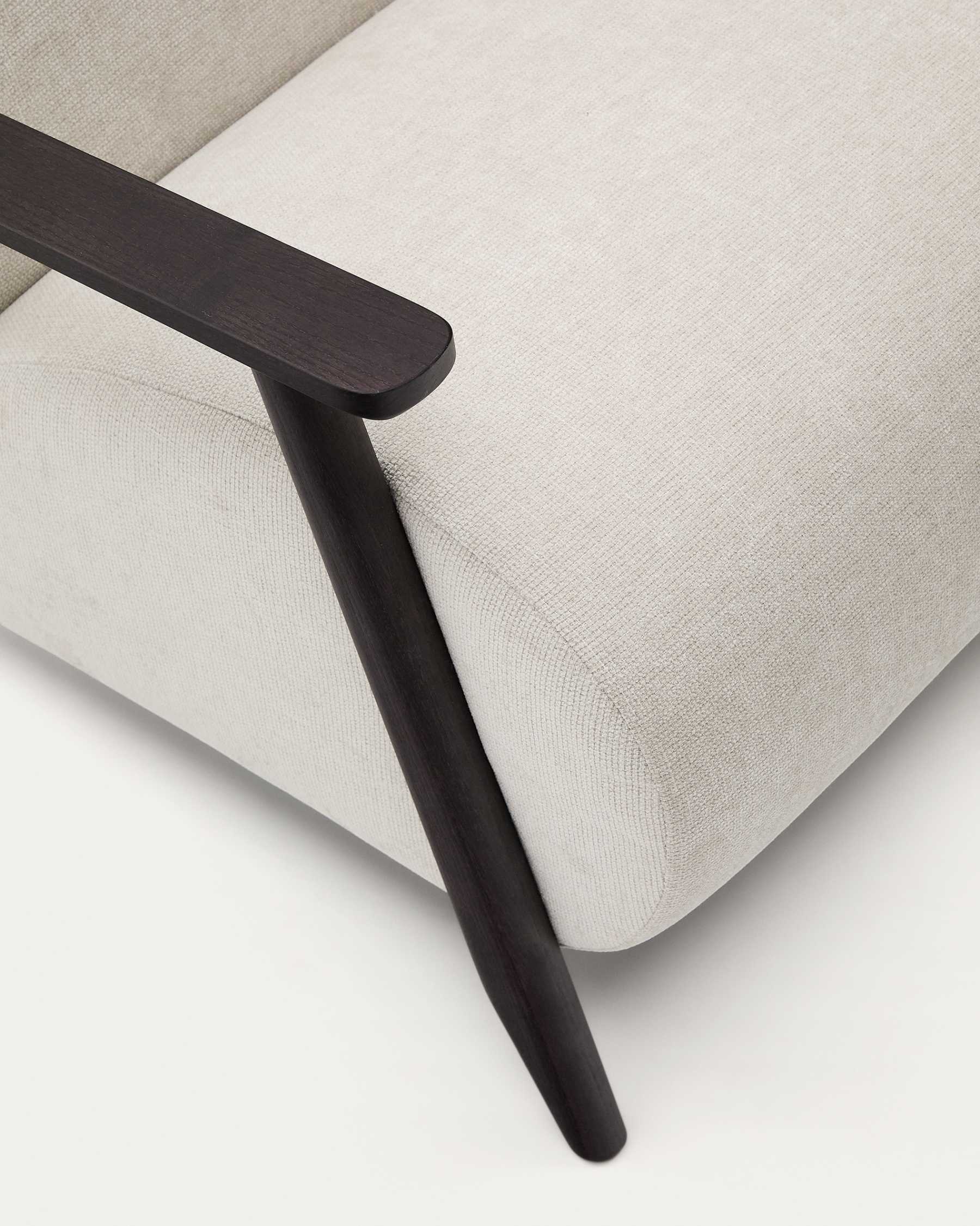 Meghan armchair in pearl chenille