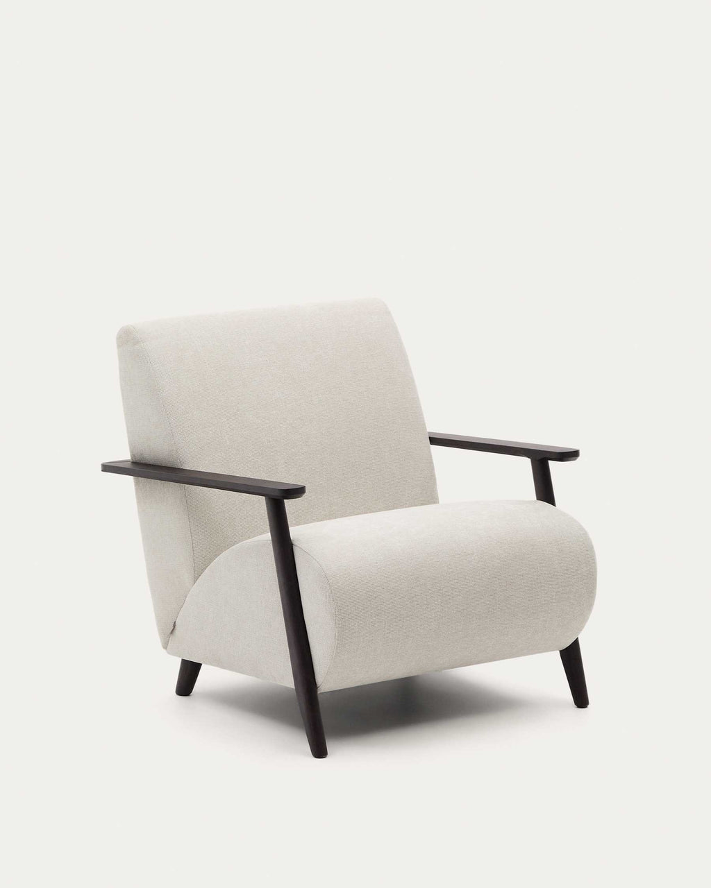 Meghan armchair in pearl chenille