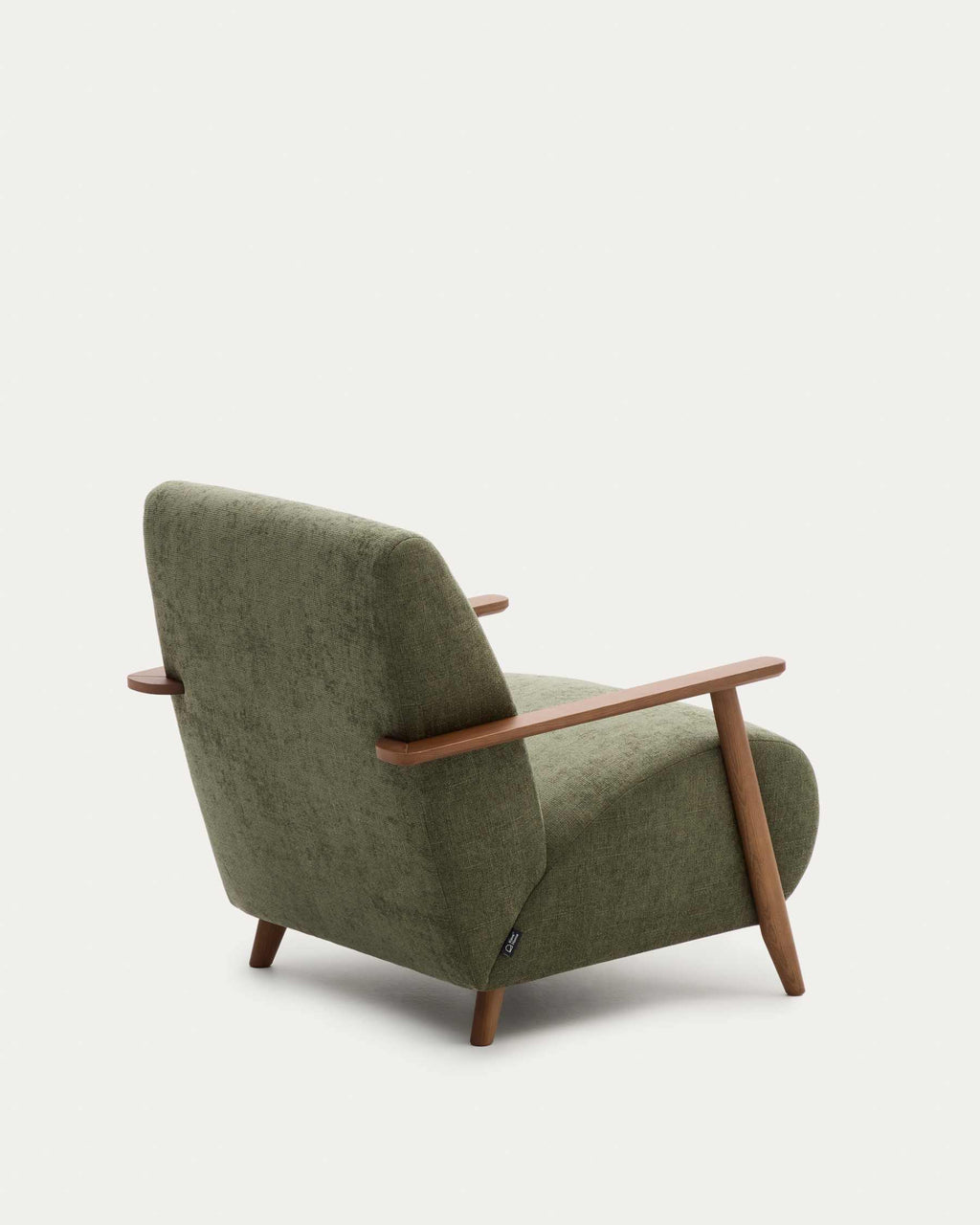 Meghan armchair in green chenille