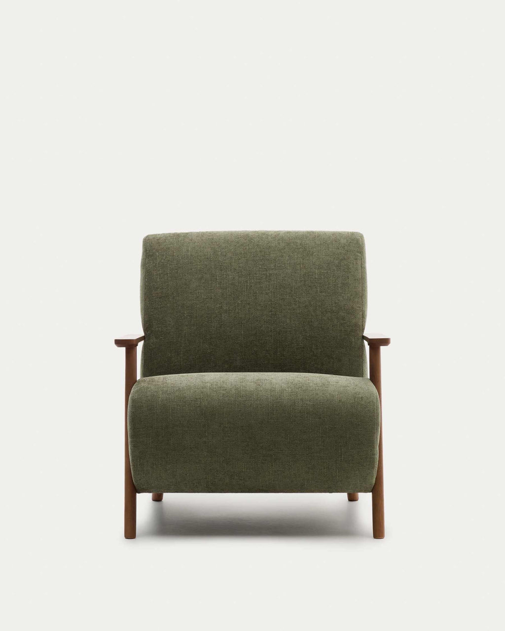 Meghan armchair in green chenille