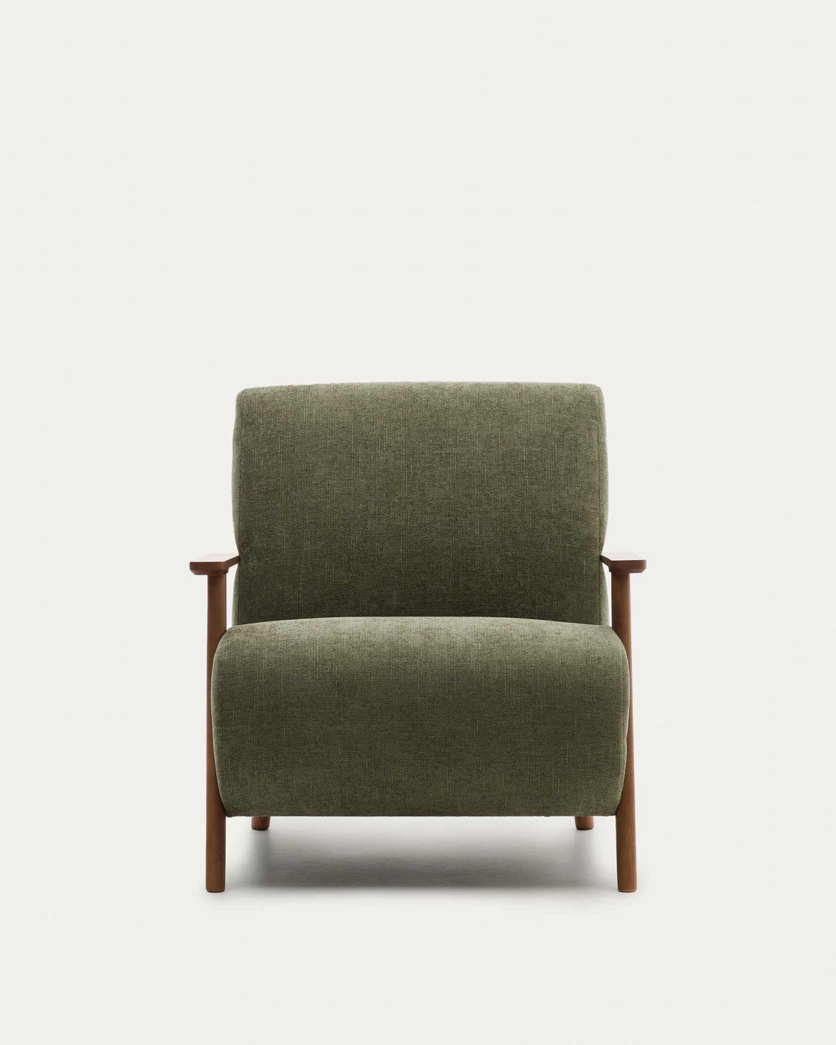 Meghan armchair in green chenille
