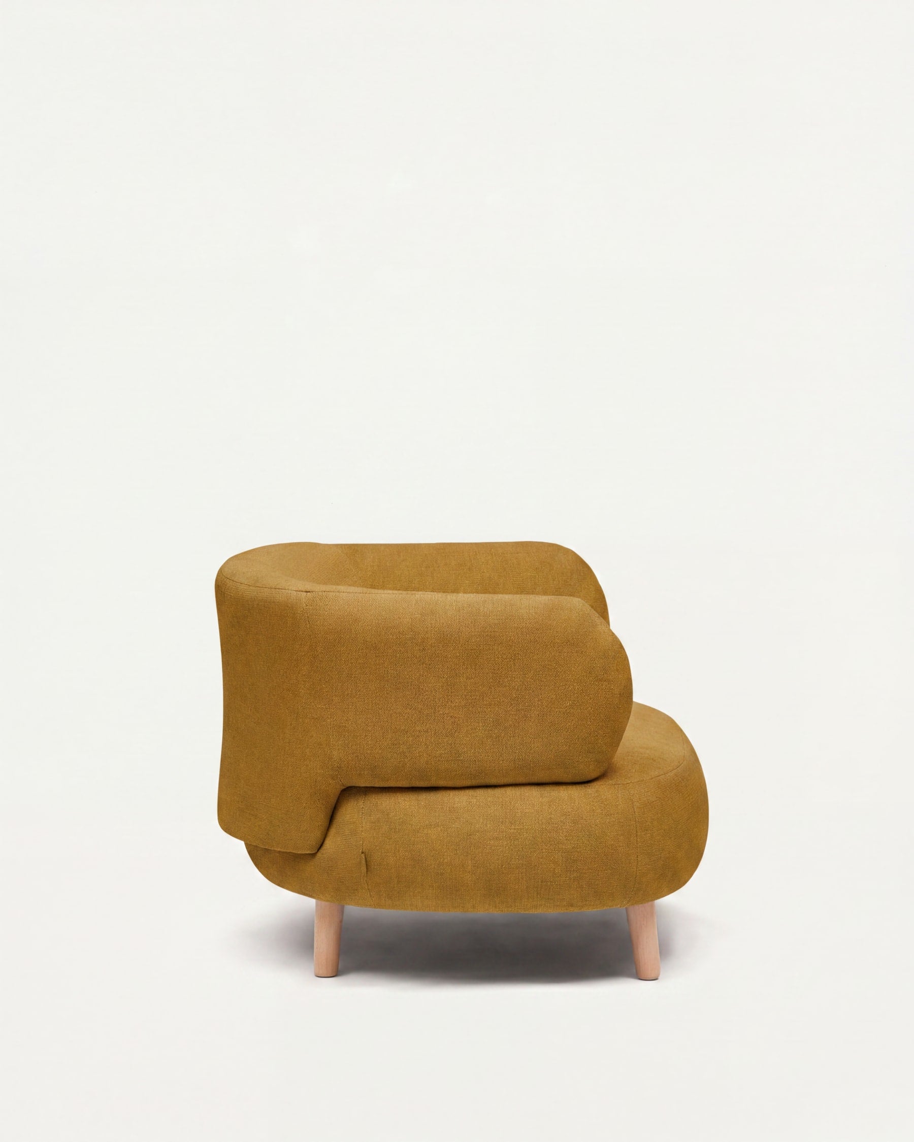 Luisa mustard armchair