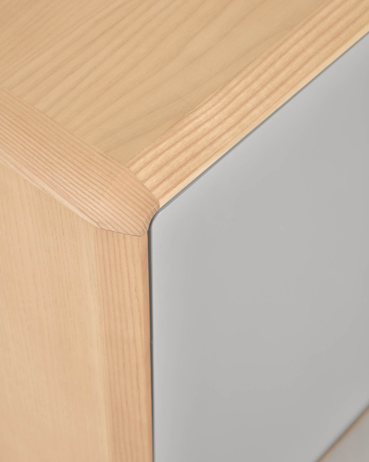 Anielle solid ash & ash veneer TV stand