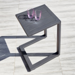 Aluminium C Shape Outdoor Side Table-manovaheritage-2