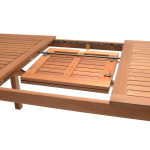 Wood Outdoor Extendable Dining Table