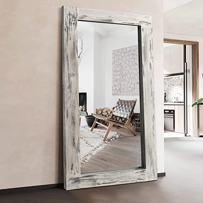 CONGUILIAO Asymmetrical Mirror 33.5 x 20.5 Irregular Wall Mirror Body  Vanity Mirror for wall 