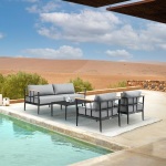 FlorentineOutdoorPatio4-PieceLoungeSetInAluminumWithTeakWoodAndGreyCushions.jpg