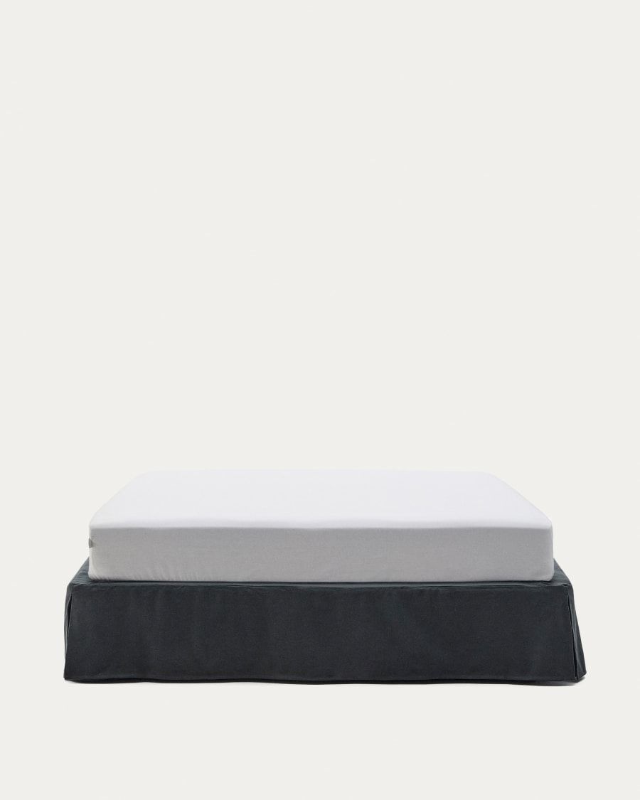 Jaira Anthracite grey linen