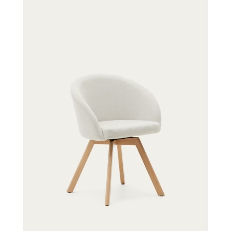 Marvin brown chenille swivel chair