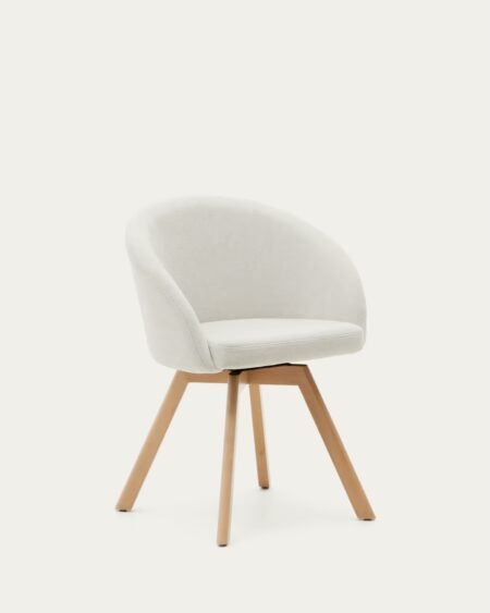 Marvin brown chenille swivel chair