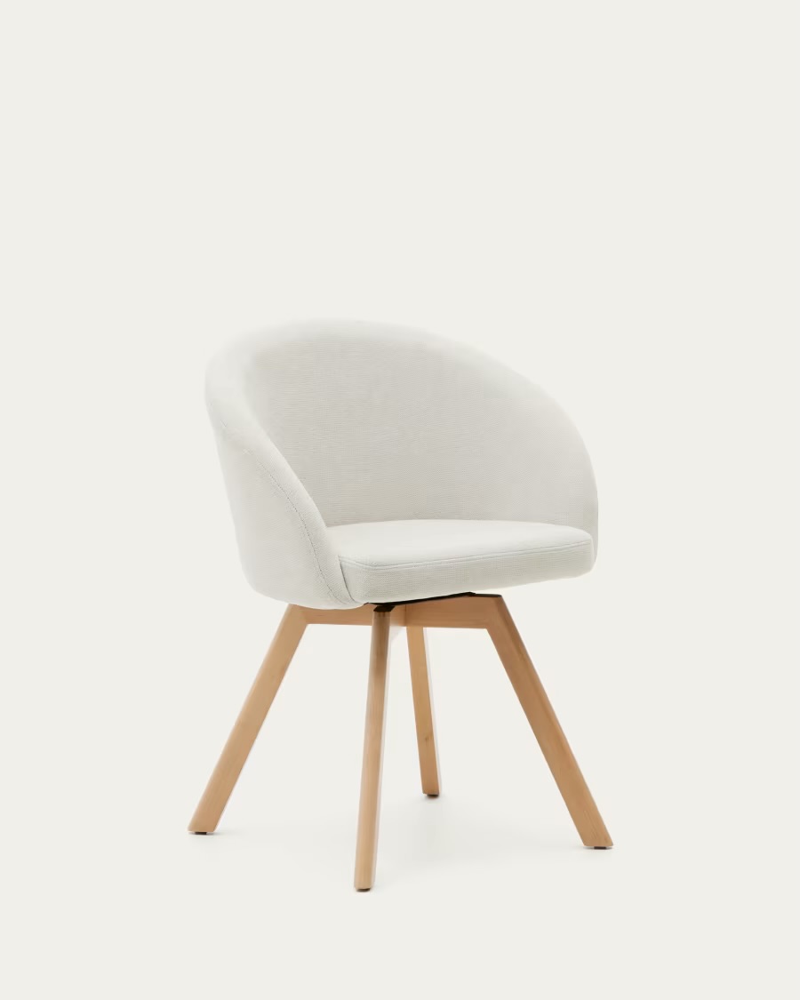 Marvin brown chenille swivel chair