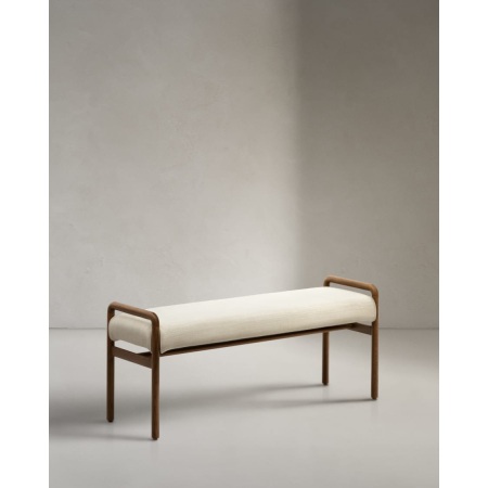 Macaret bench with removable cover solid oak