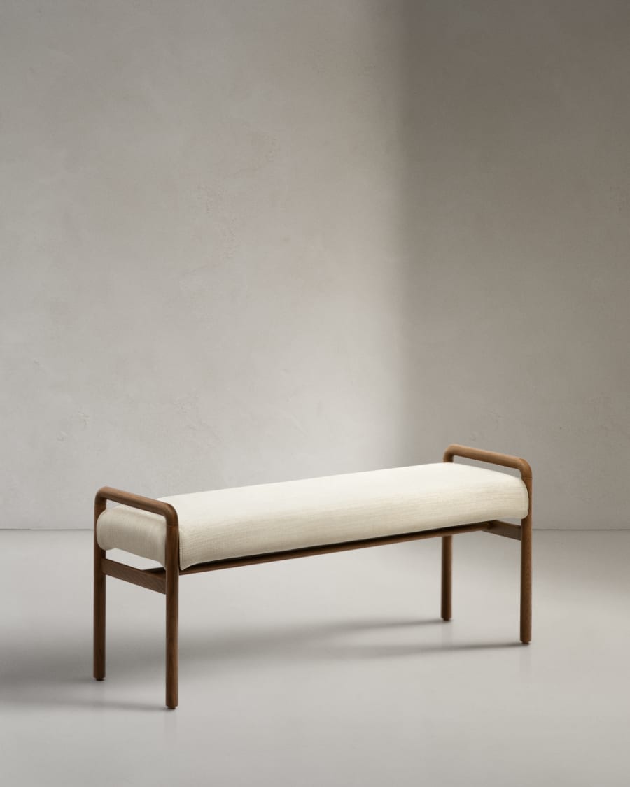 Macaret bench with removable cover solid oak