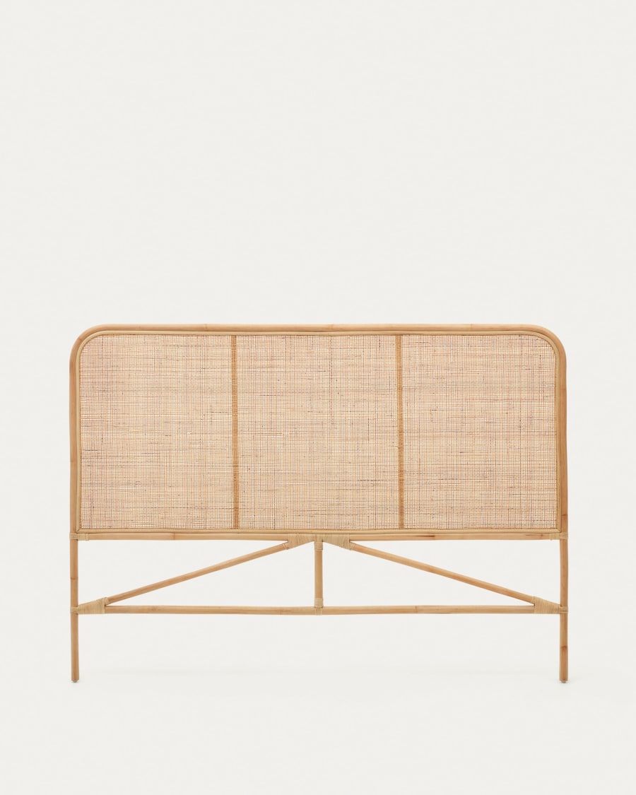 Quiterie rattan headboard with a natural