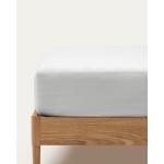 Teia 100% cotton percale fitted bed sheet 180