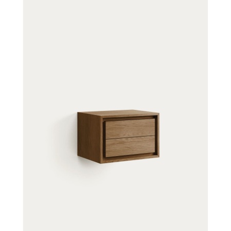 bathroom furniture in solid teak wood with a natural finish