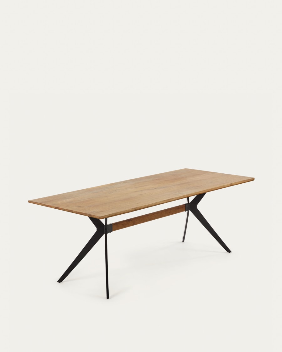 Amethyst oak veneer table