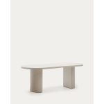 Nealy table in a lacquered MDF in an ecru finish