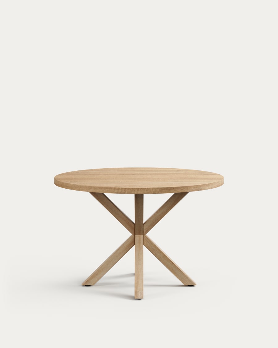 Argo round, wood-effect,
