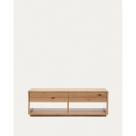 Alguema coffee table 2 drawers in oak veneer