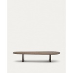 Pirita coffee table made from solid oak wood in a dark finish,