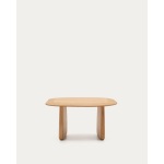 Pirita side table made from solid oak wood in a natural finish,
