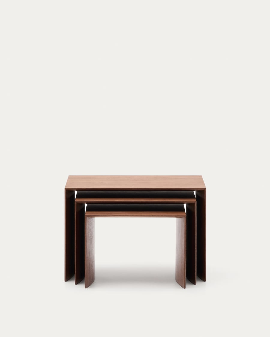 Litto set of 3 walnut