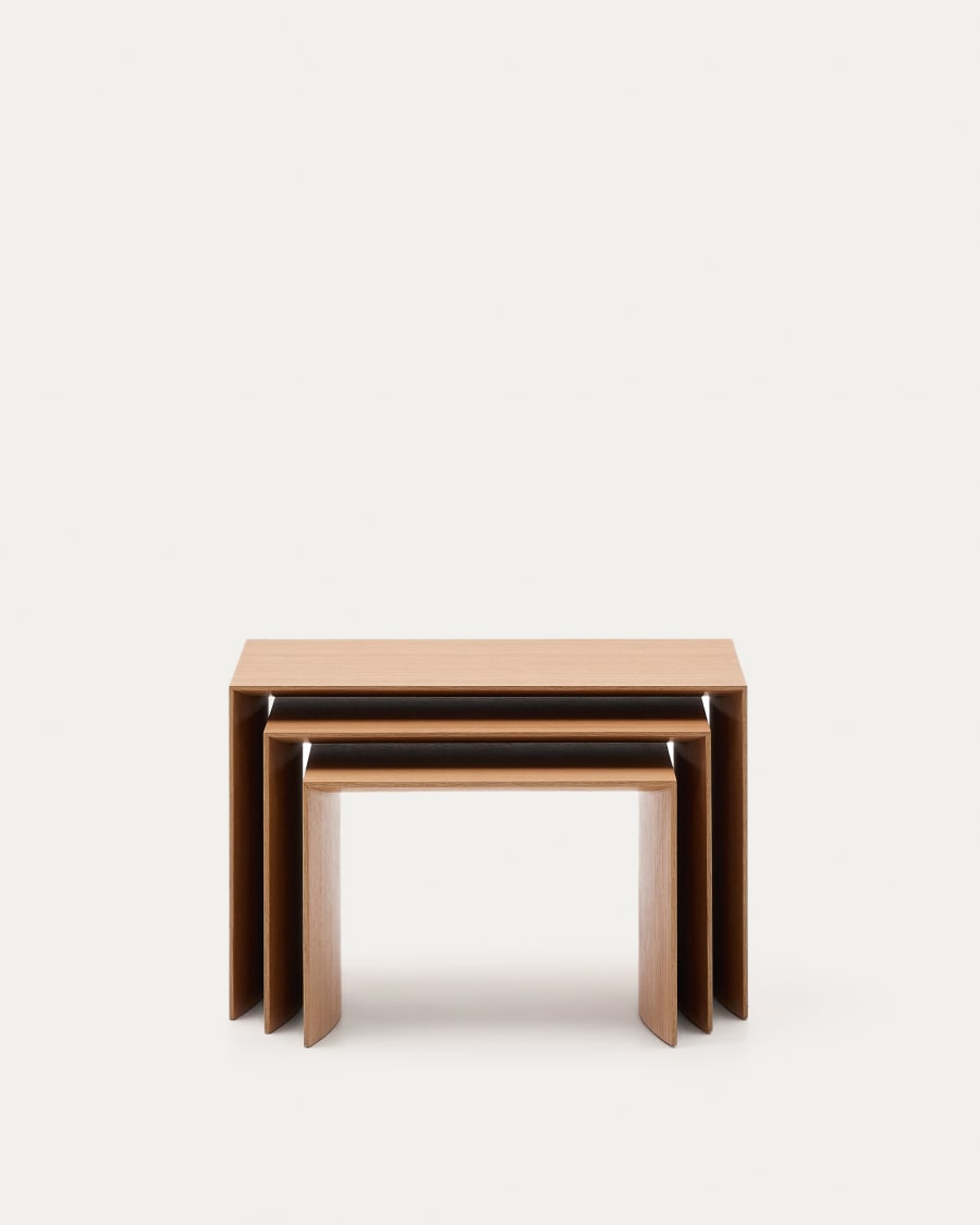 Litto set of 3 oak v