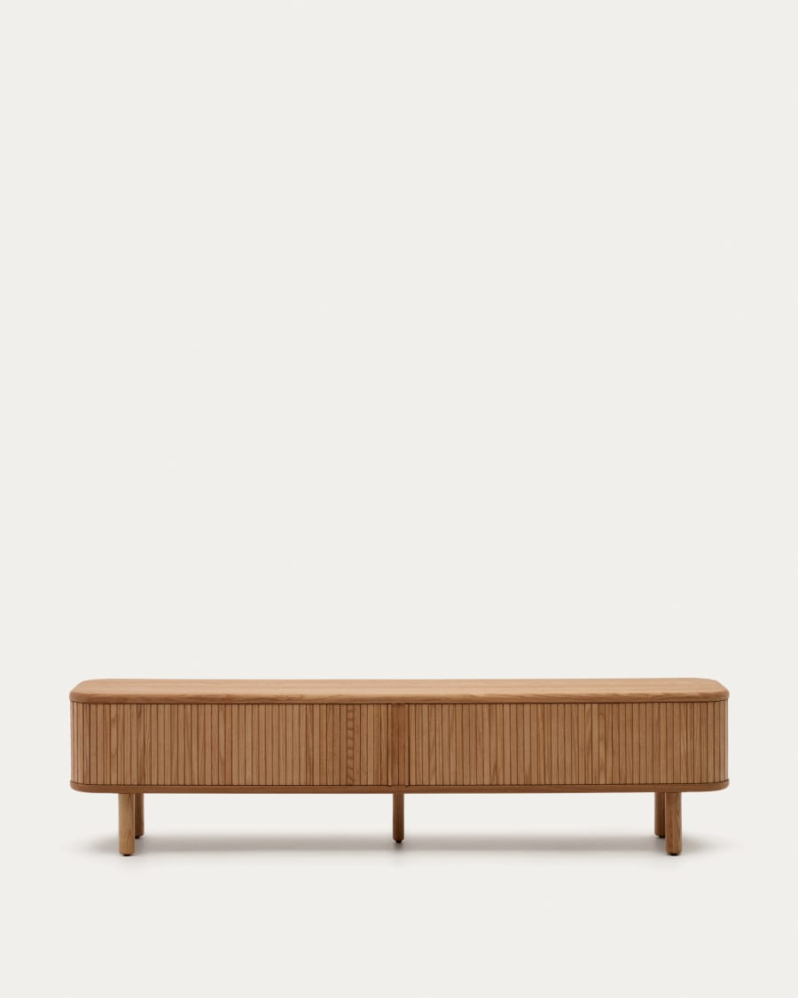 Mailen 2 door TV stand in ash veneer
