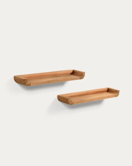 Shamel set of 2 solid teak
