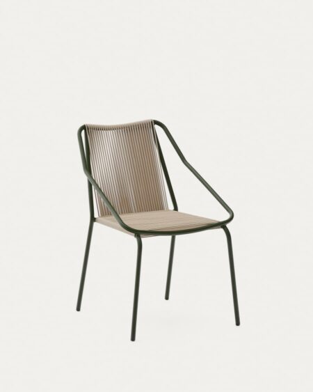 Zivia outdoor chair in ecru rope cord