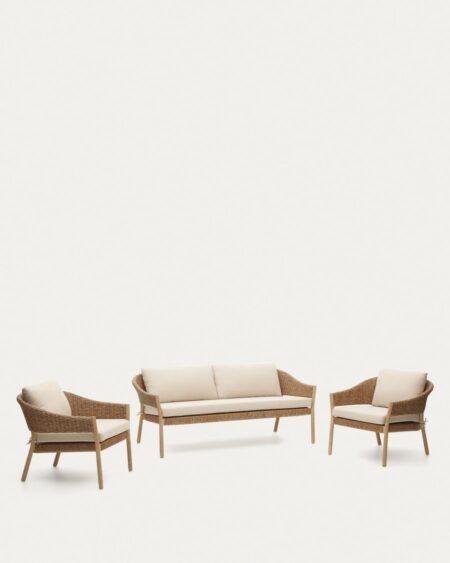 Pola stackable set, 2 seater sofa & 2 armchairs