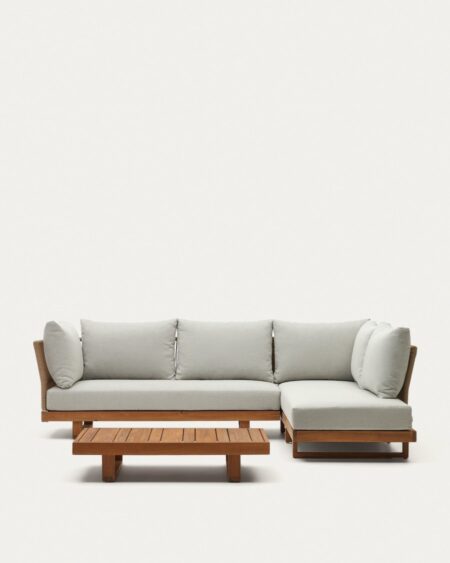 Raco 5 seater corner sofa and coffee table,