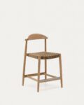 Nina stool in solid acacia