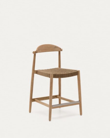 Nina stool in solid acacia