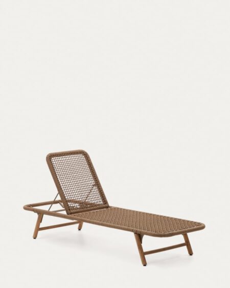Dandara lounge chair with steel structure, beige cord