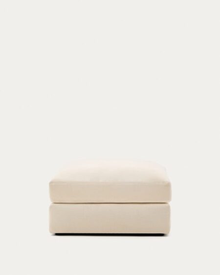 Alea ecru chenille footrest