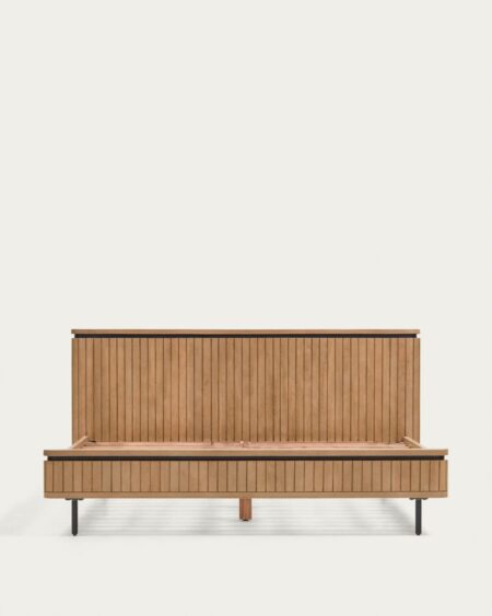"Licia bed made from solid mango wood