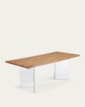 Lotty oak veneer table